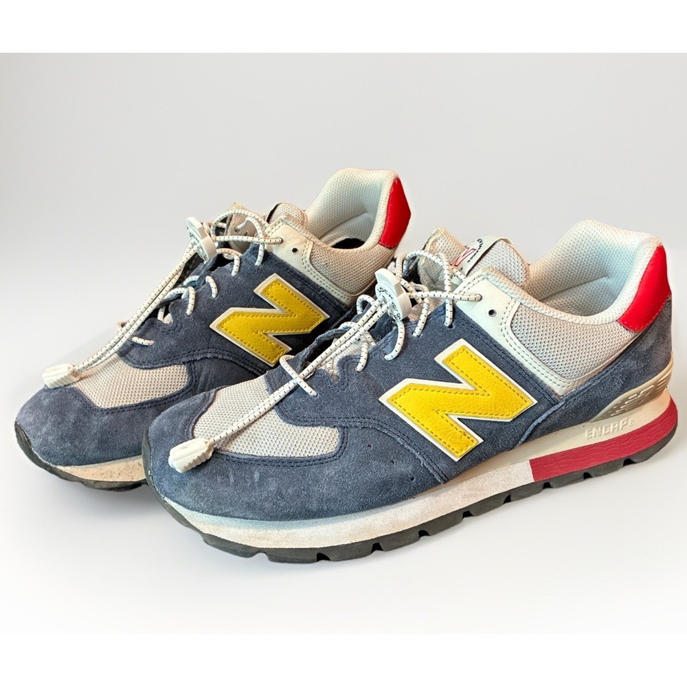 New Balance 574D Rugged Mens Size 10.5 Blue Yellow Red ML574DVR Sneaker